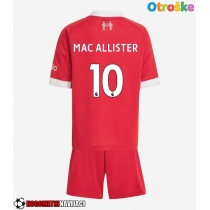Otroške Nogometnih dresov Liverpool Alexis Mac Allister #10 Domači 2025-26 Kratki rokavi (+ hlače)